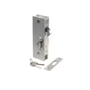 Chapeta porta cerradura pico loro izquierda P4CPLI rectangular central aluminio