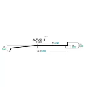 Alfajia de 16 centimetros