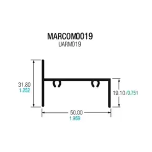 Marco para ventana con autorroscante