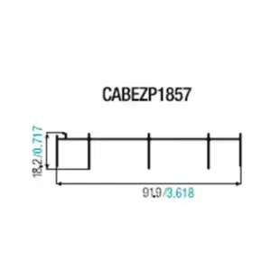 Cabezal tres rieles para 744