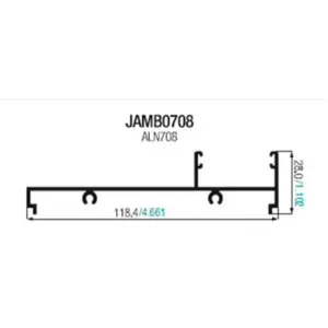 Jamba tres rieles para 8025