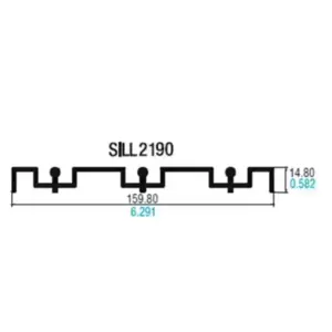 Sillar plano tres rieles para 7038