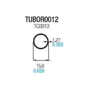 Tubo circular de aluminio 5/8