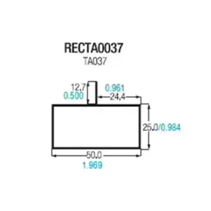 Tubular 2 x 1 con pestaa descentralizada