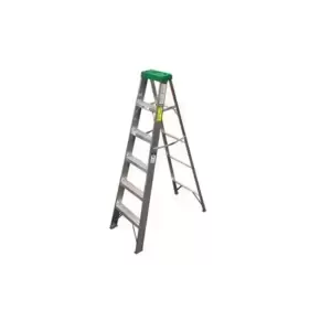 Escalera tijera 13 peldaños tipo 1 bandeja plastica 3.9 mt El Condor