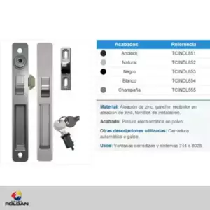 Cerradura con impacto doble