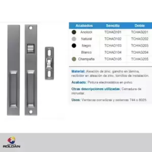 Chapa duming sencilla doble