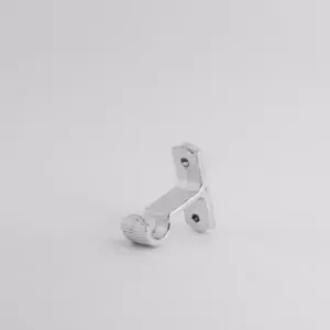 Soporte cortinero muro cromadado