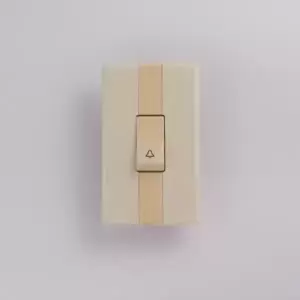 Pulsador timbre marfil