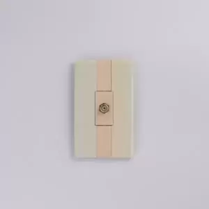 Toma tva coaxial marfil