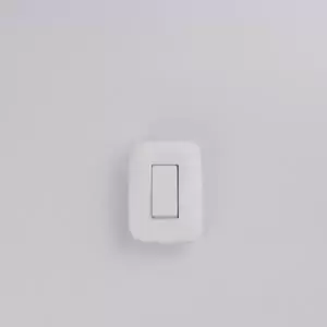 Pulsador timbre blanco