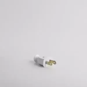 Clavija plana polarizada blanco