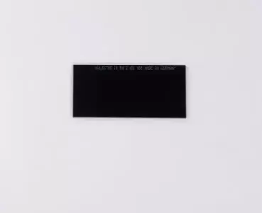 Vidrio oscuro para careta