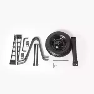 Caja con llantas y accesorios (herragro)