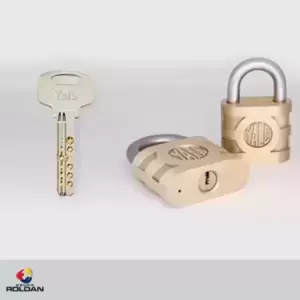 Candado alemán-llave plana