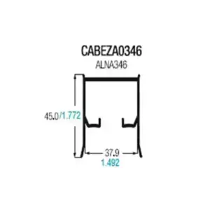 Cabezal cabina de baño