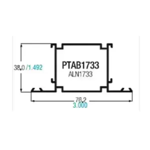 Tubular cuadrado de 1.1/2 con doble adaptador