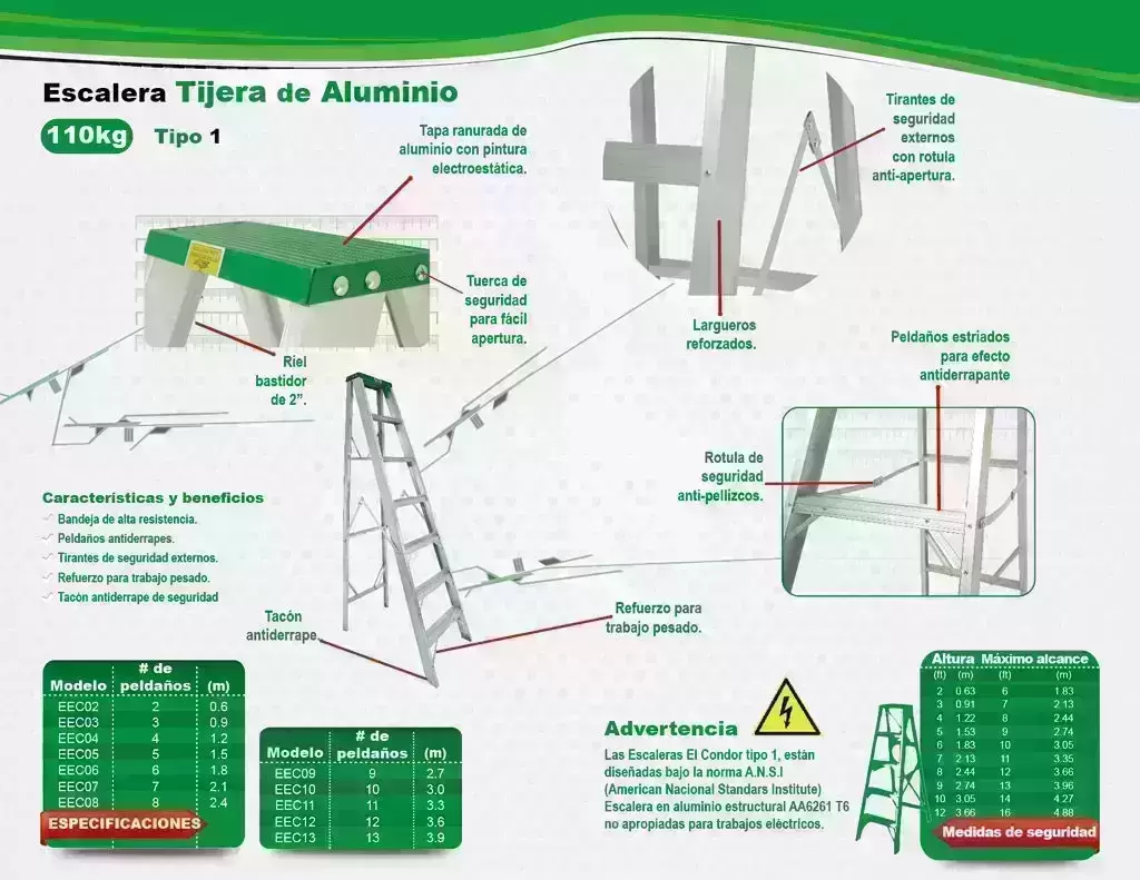 escaleras de aliminio