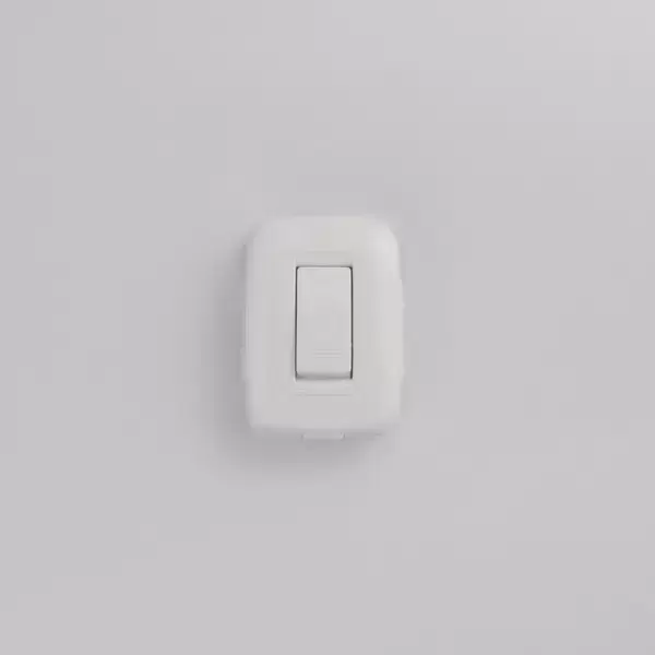 Interruptor sencillo blanco