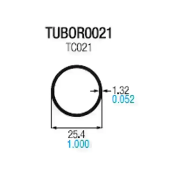 Tubo circular de aluminio 1
